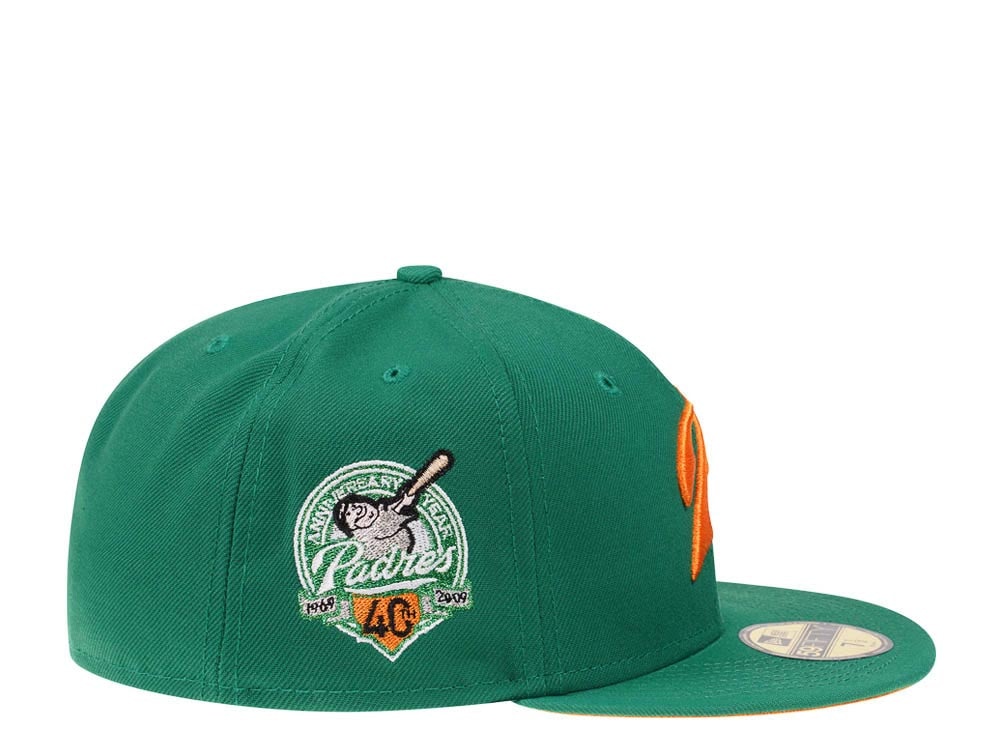 New Era San Diego Padres 40th Anniversary Sneaky Yellow Gold Two Tone Edition 59Fifty Fitted Cap