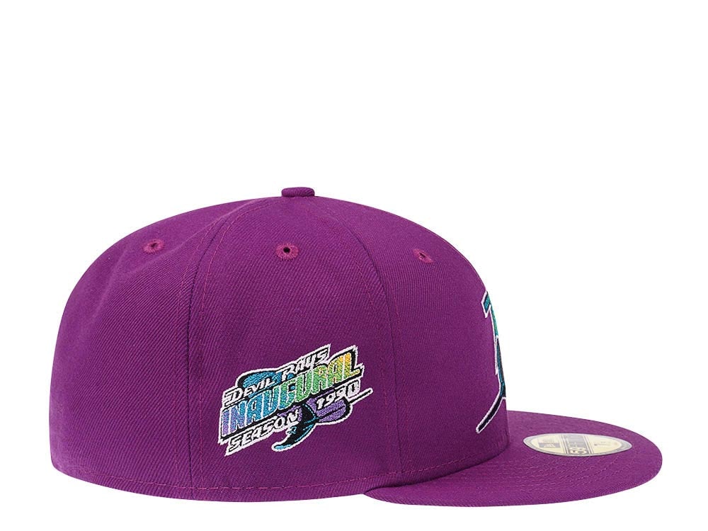 New Era Tampa Bay Rays Inaugural Season 1998 Pink Grapes Edition 59Fifty Fitted Cap