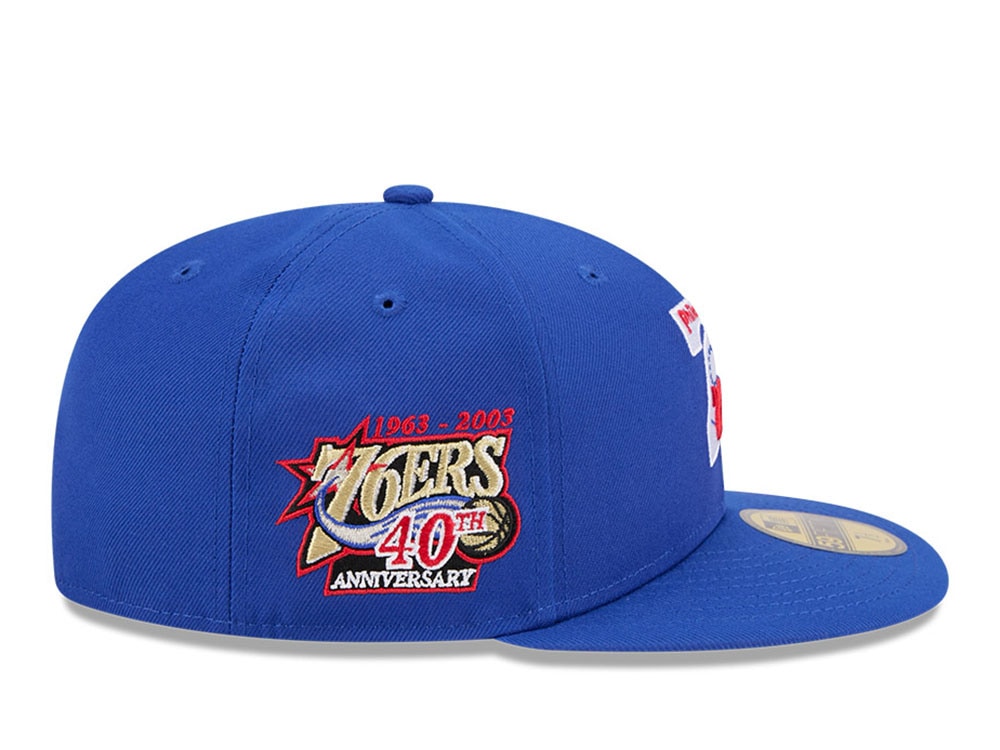 New Era Philadelphia 76ers HWC 40th Anniversary Blue  59Fifty Fitted Cap