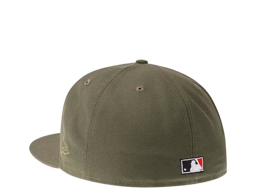 New Era Cincinnati Reds 150th Anniversary Olive Red Edition 59Fifty Fitted Cap