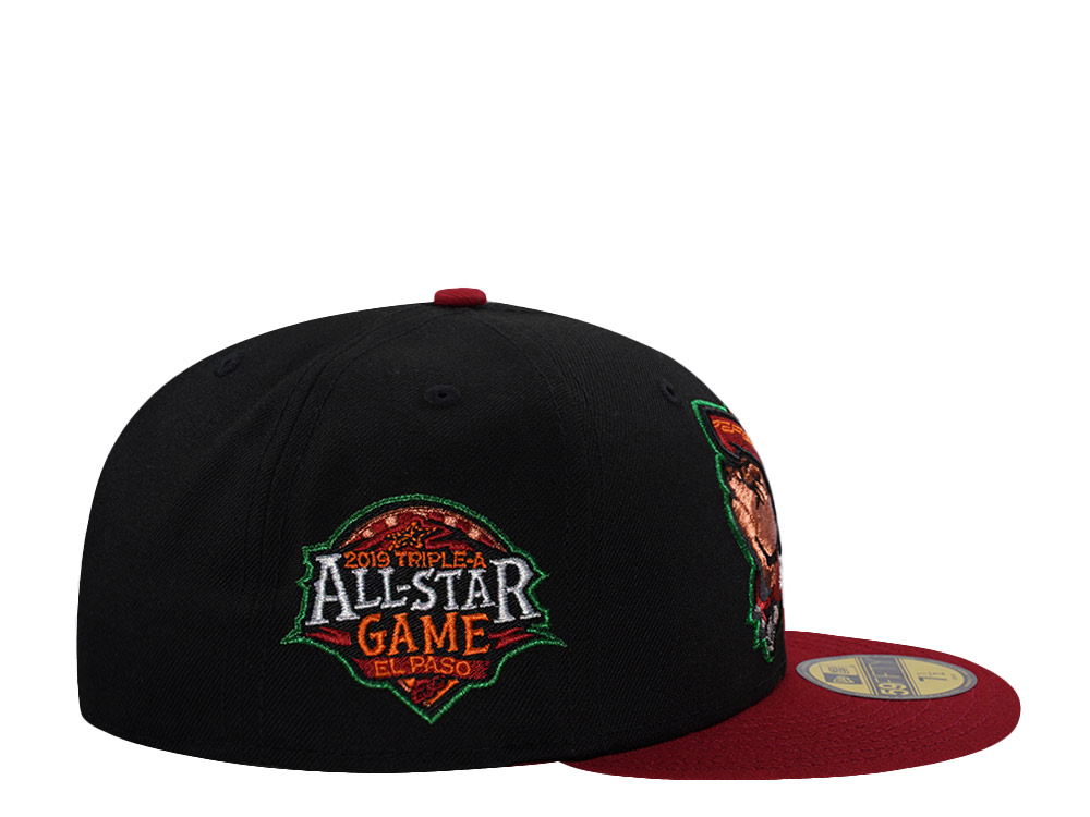 New Era El Paso Chihuahuas All Star Game 2019 Black Two Tone Edititon 59Fifty Fitted Cap