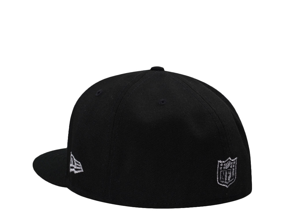 New Era Las Vegas Raiders Super Bowl XI Script Black Prime Edition 59Fifty Fitted Cap