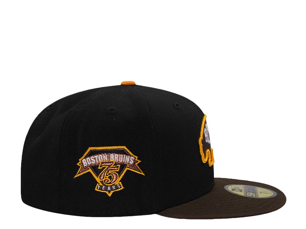 New Era Boston Bruins 75th Anniversary Walnut Two Tone Edition 59Fifty Fitted Cap