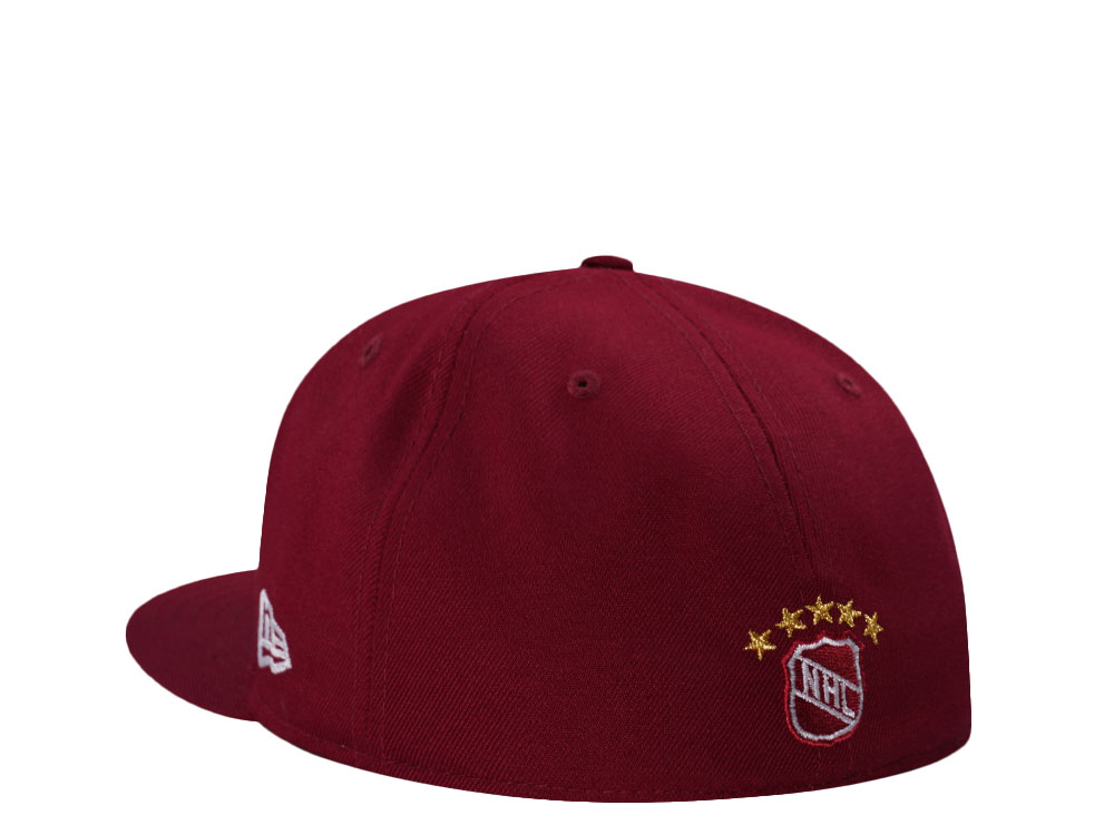 New Era Hartford Whalers 10th Anniversary Smooth Red Throwback Edition 59Fifty Fitted Cap