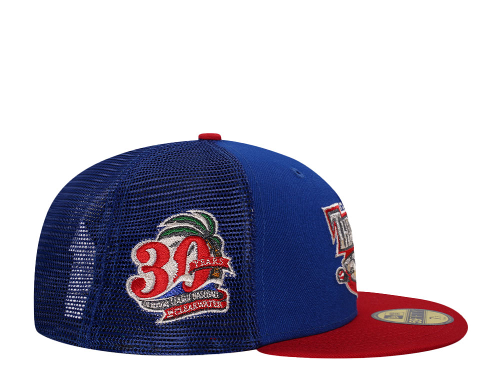 New Era Clearwater Threshers 30th Anniversary Metallic Prime Trucker Edition 59Fifty Fitted Cap