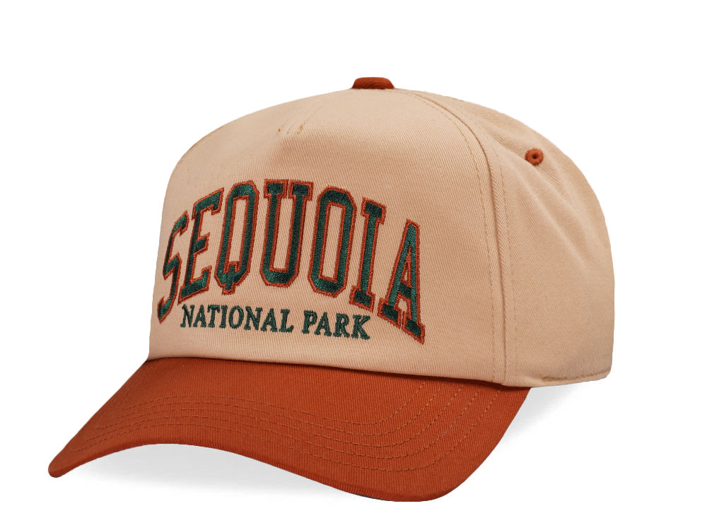 American Needle Sequioa National Park Roscoe Beige Snapback Cap