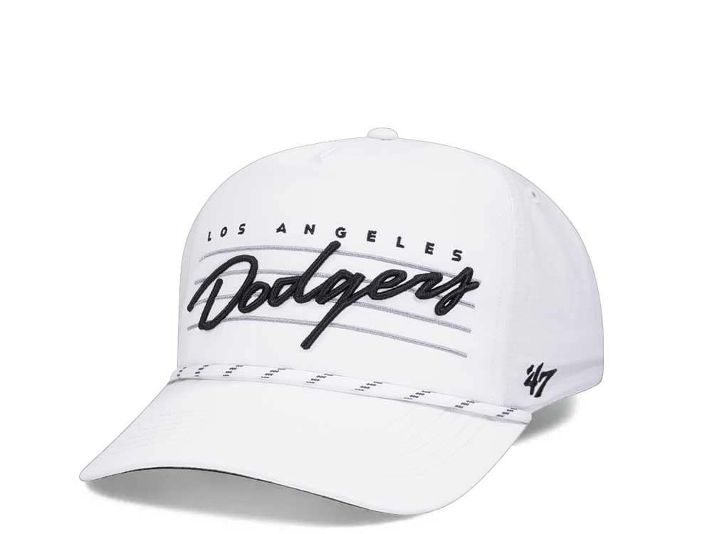 47Brand Los Angeles Dodgers White Downburst Hitch Snapback Cap