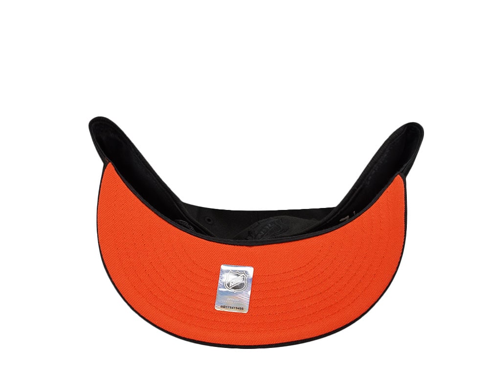 New Era Anaheim Ducks 30th Anniversary Blackout Orange Laser Prime Edition 59Fifty Fitted Cap