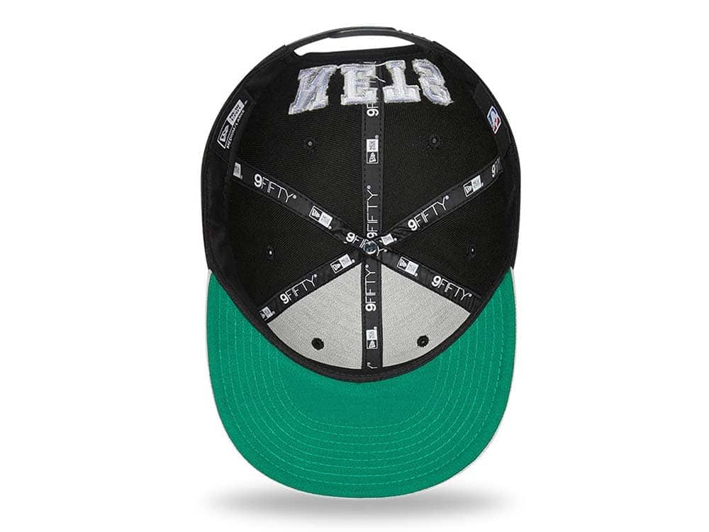 New Era Brooklyn Nets Team Arch Gray and Black 9Fifty Snapback Cap