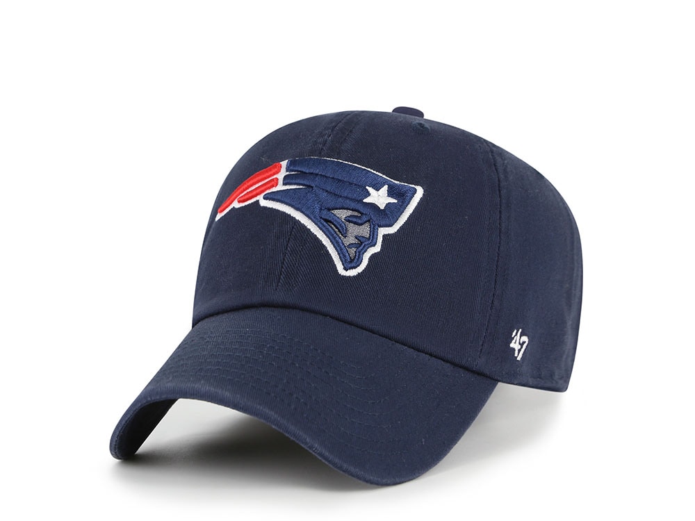 47Brand New England Patriots Navy Classic Edition Clean Up Strapback Cap