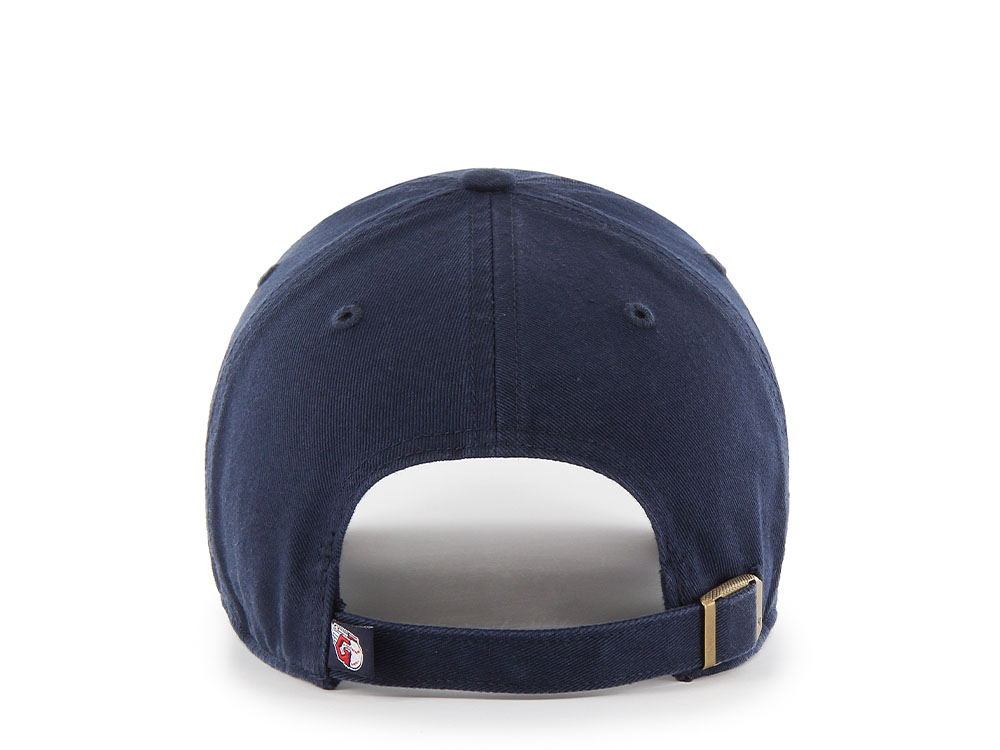 47Brand Cleveland Guardians Navy Clean up Strapback Cap