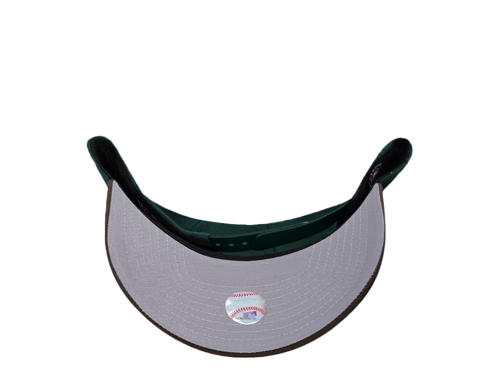 New Era Atlanta Braves Dark Green Two Tone 9Forty A Frame Snapback Cap