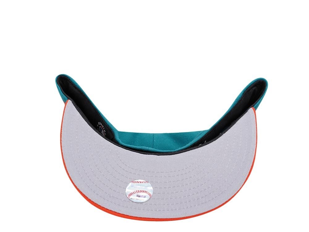 New Era Miami Marlins Teal Orange Two Tone Edition 59Fifty Fitted Cap