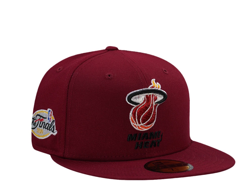 New Era Miami Heat NBA Finals 2006 Maroon Metallic Edition 59Fifty Fitted Cap