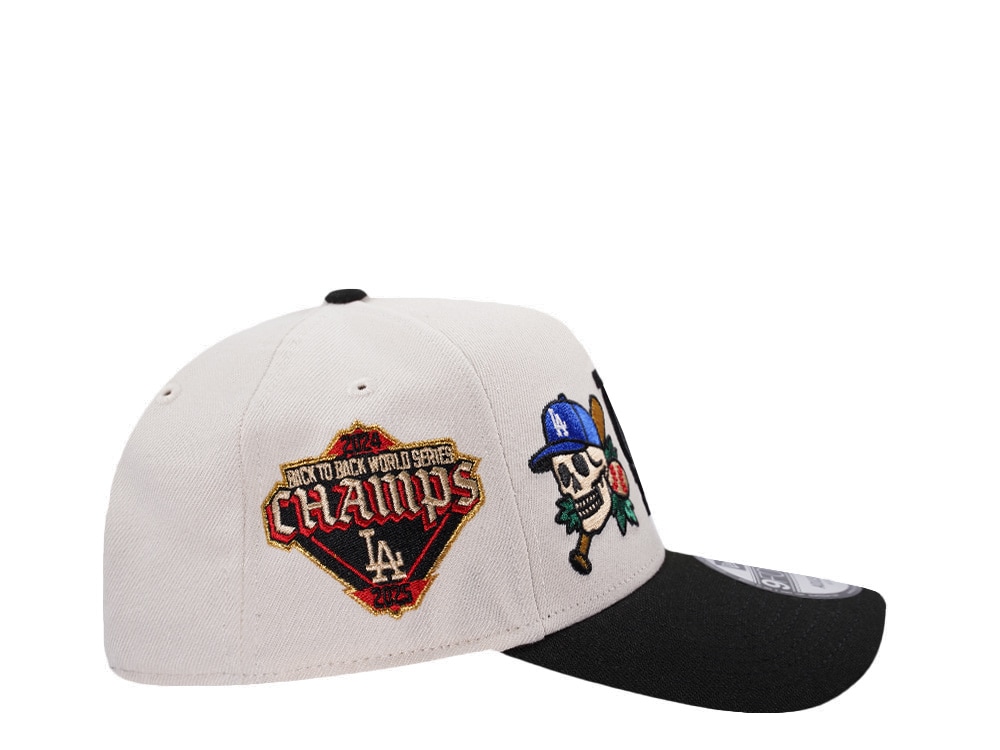 New Era Los Angeles Dodgers World Series 2025 Tattoo White Two Tone Edition 9Forty A Frame Snapback Cap