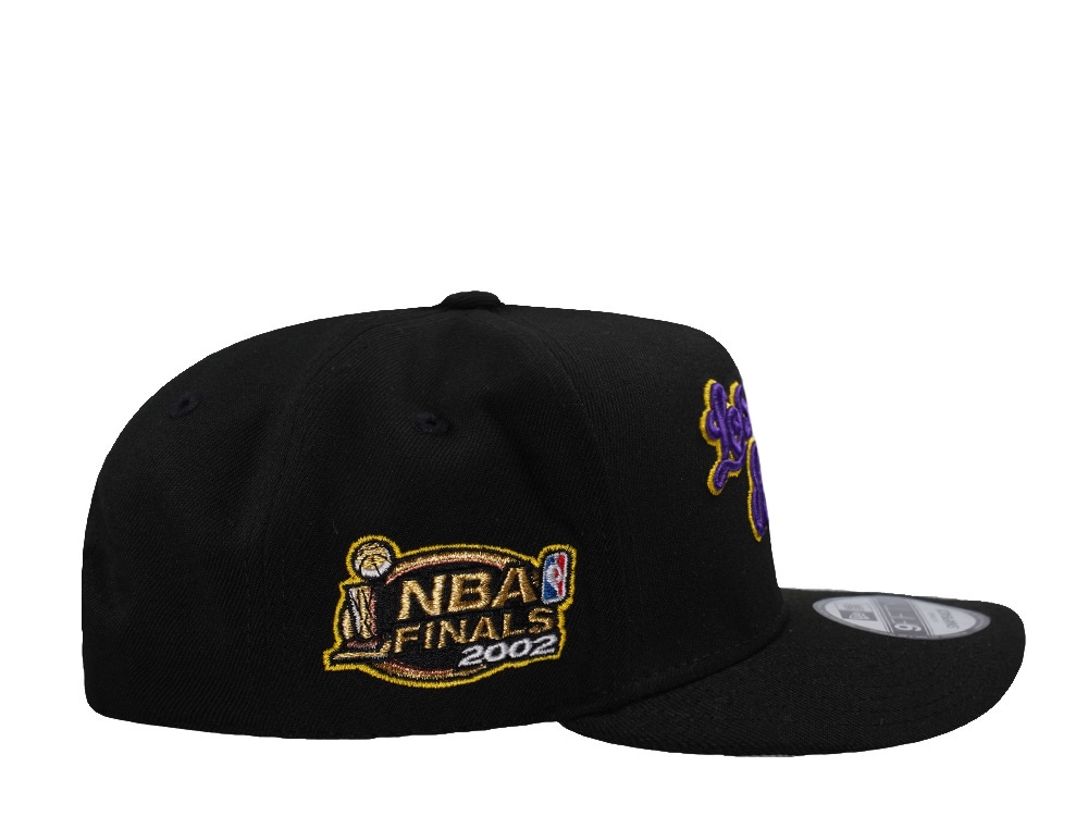 New Era Los Angeles Lakers Finals 2002 Black Prime Edition 9Fifty A Frame Snapback Cap