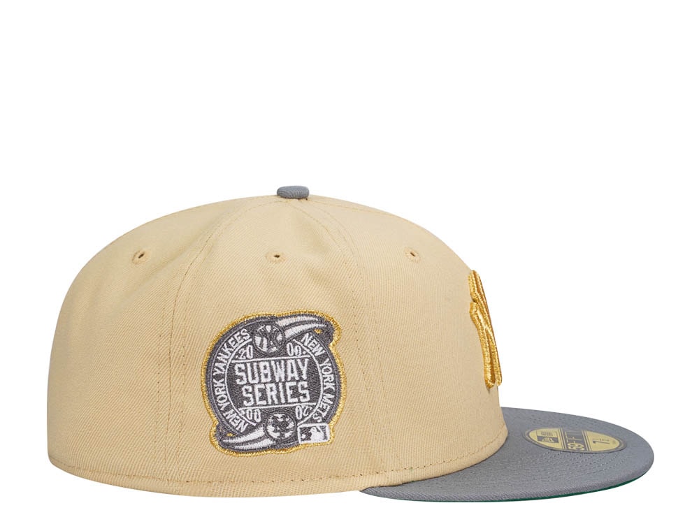New Era New York Yankees Subway Series 2000 Misty Gold Two Tone Edition 59Fifty Fitted Cap