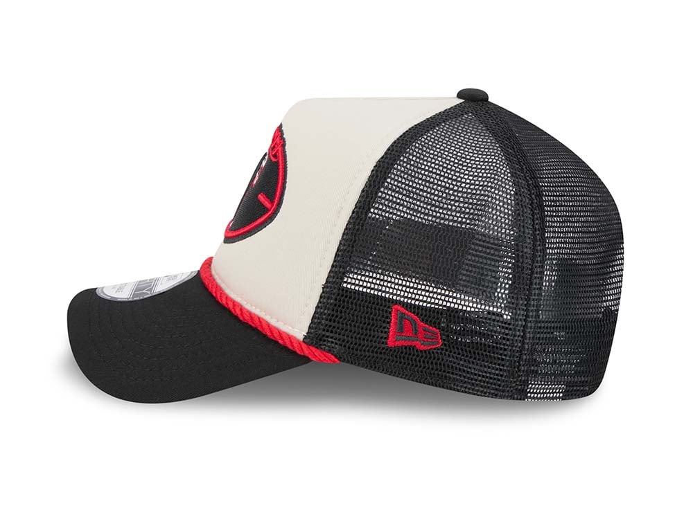 New Era Atlanta Falcons Sideline 2024 9Forty A Frame Trucker Snapback Cap