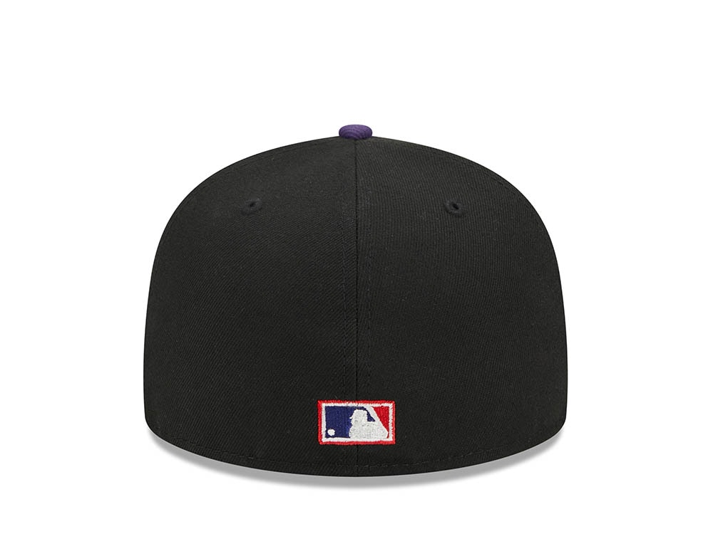 New Era Tampa Bay Rays Black Retro Script Throwback Edition 59Fifty Fitted Cap