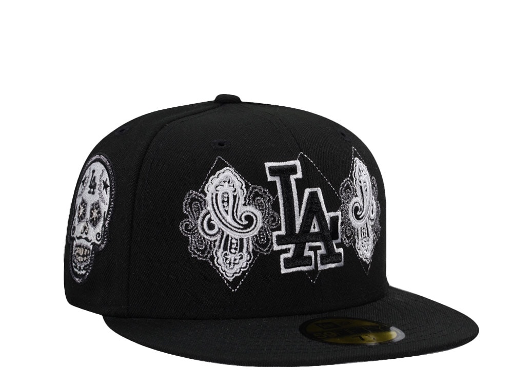 New Era Los Angeles Dodgers Skull Black Prime Edition 59Fifty Fitted Cap
