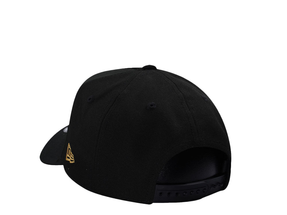 New Era Chicago Bulls 3x World Champions Black Prime Edition 9Forty A Frame Snapback Cap