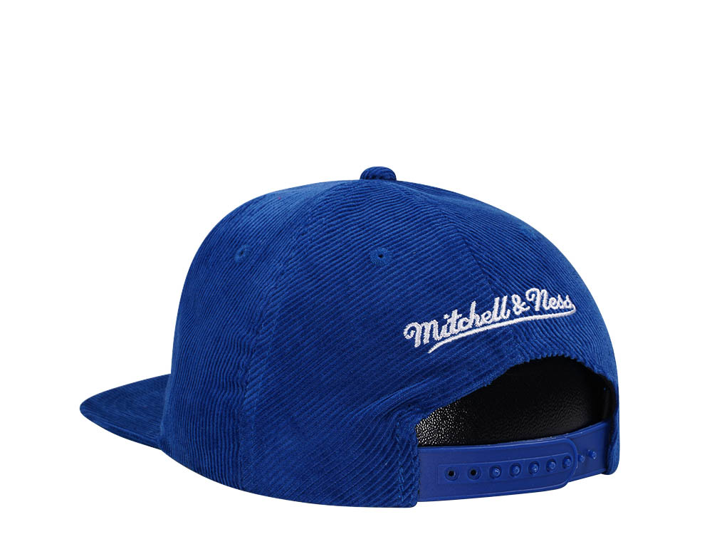Mitchell & Ness Golden State Warriors Blue Cord Hardwood Classic Snapback Cap