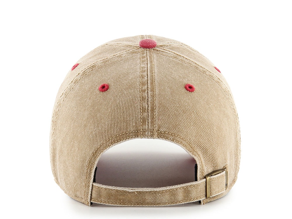 47Brand New York Yankees Cooperstown Khaki Eldin Edition Clean Up Strapback Cap
