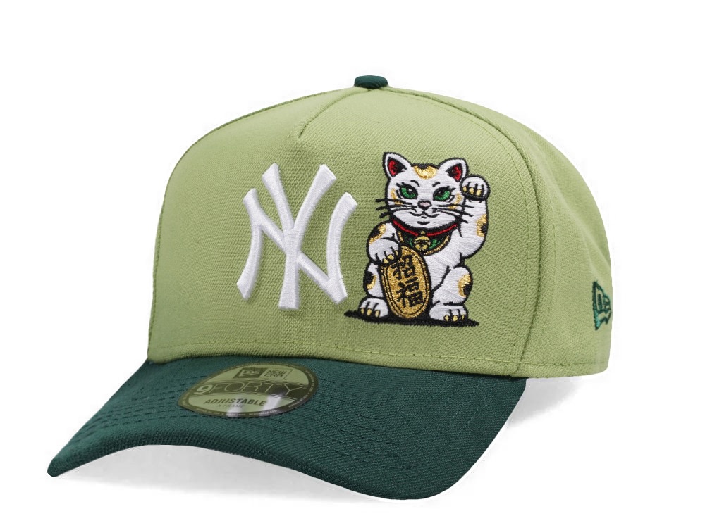 New Era New York Yankees Japan Lucky Cat Matcha Two Tone Edition 9Forty A Frame Snapback Cap