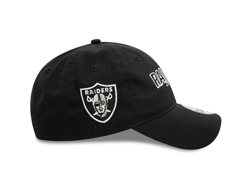 New Era Las Vegas Raiders NFL Script Black 9Twenty Strapback Cap