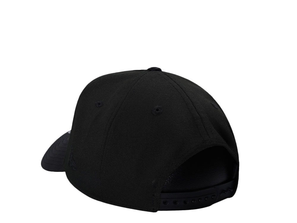 New Era Chicago Cubs Black Satin 9Forty A Frame Snapback Cap