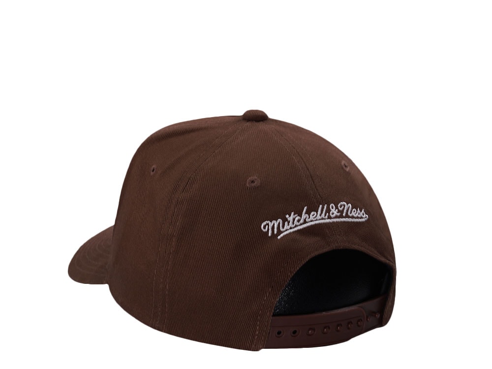 Mitchell & Ness Los Angeles Lakers 60th Anniversary Brown Edition Pro Pinch Fit Snapback Cap
