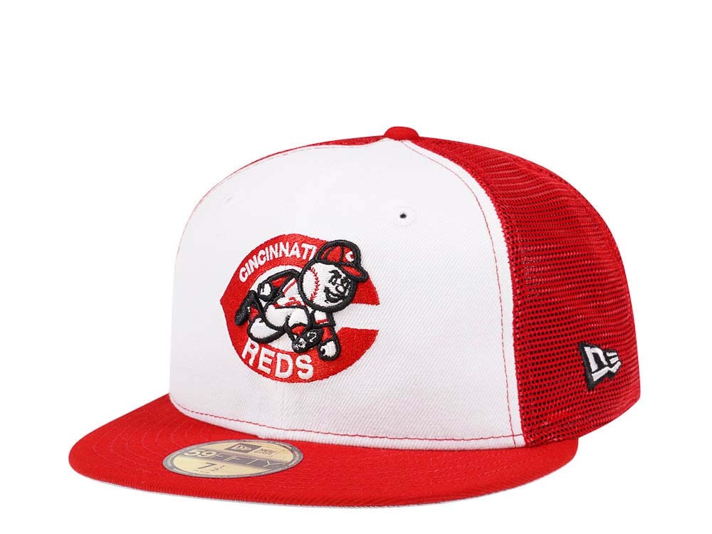 New Era Cincinnati Reds Trucker Edition 59Fifty Trucker Fitted Cap