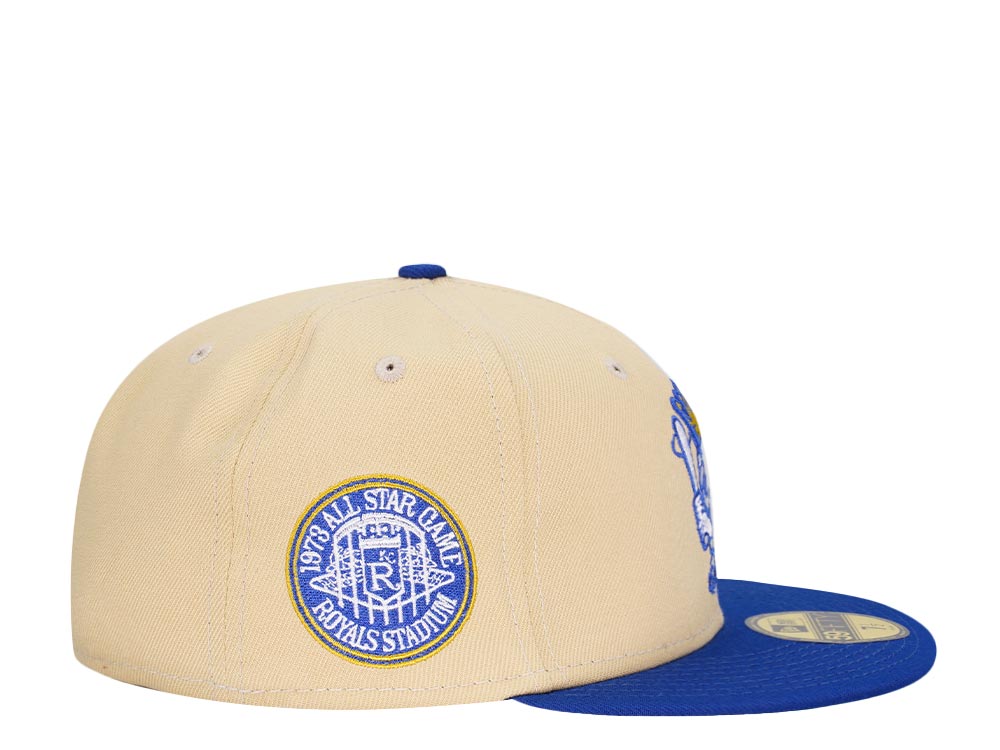 New Era Kansas City Royals All Star Game 1973 Vegas Gold Throwback Two Tone Edition 59Fifty Fitted Cap