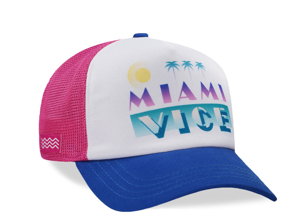 Capslab Miami Vice White Trucker Snapback Cap