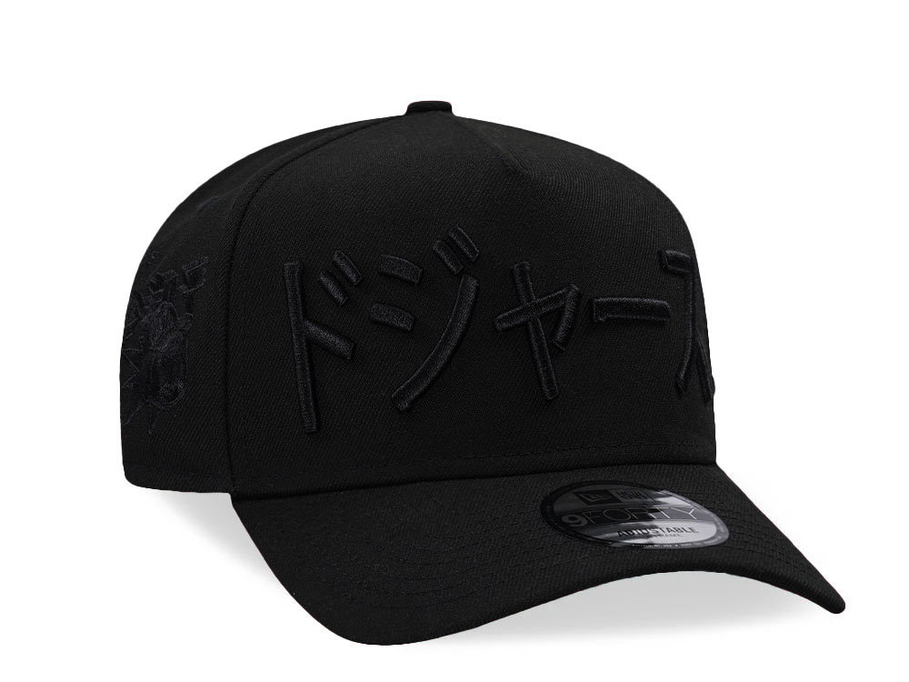 New Era Los Angeles Dodgers Ohtani Black on Black Edition 9Forty A Frame Snapback Cap