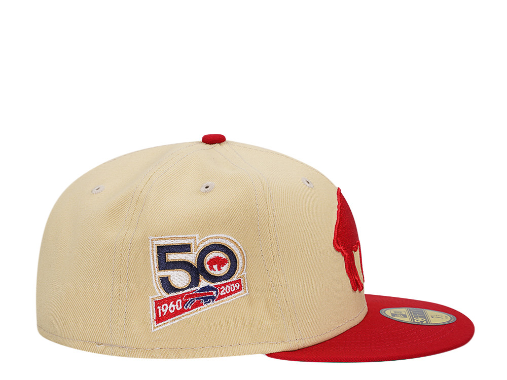 New Era Buffalo Bills 50th Anniversary Two Tone Throwback Edition 59Fifty Fitted Cap