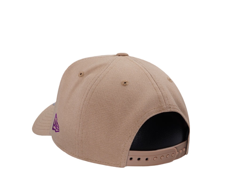 New Era Los Angeles Dodgers World Series 2024 Camel Grape Prime Edition 9Forty A Frame Snapback Cap