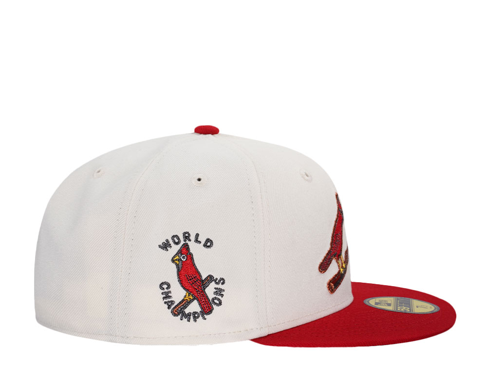 New Era St. Louis Cardinals World Champions Chrome Throwback Two Tone Edition 59Fifty Fitted Cap