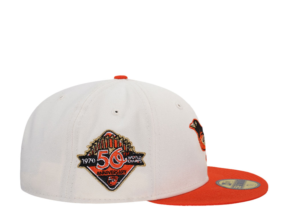 New Era Baltimore Orioles 50th Anniversary Chrome Two Tone Edition 59Fifty Fitted Cap