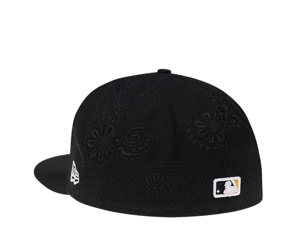 New Era Pittsburgh Pirates Black MLB Swirl 59Fifty Fitted Cap