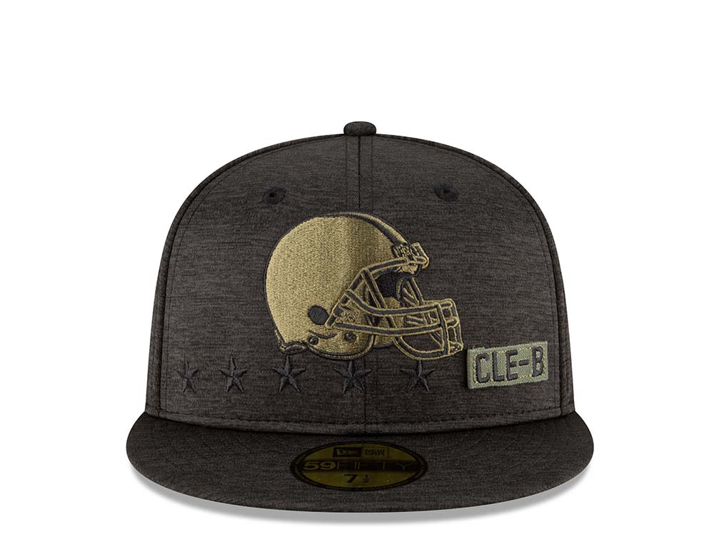 New Era Cleveland Browns Salute to Service 2020 Fitted 59Fifty Cap