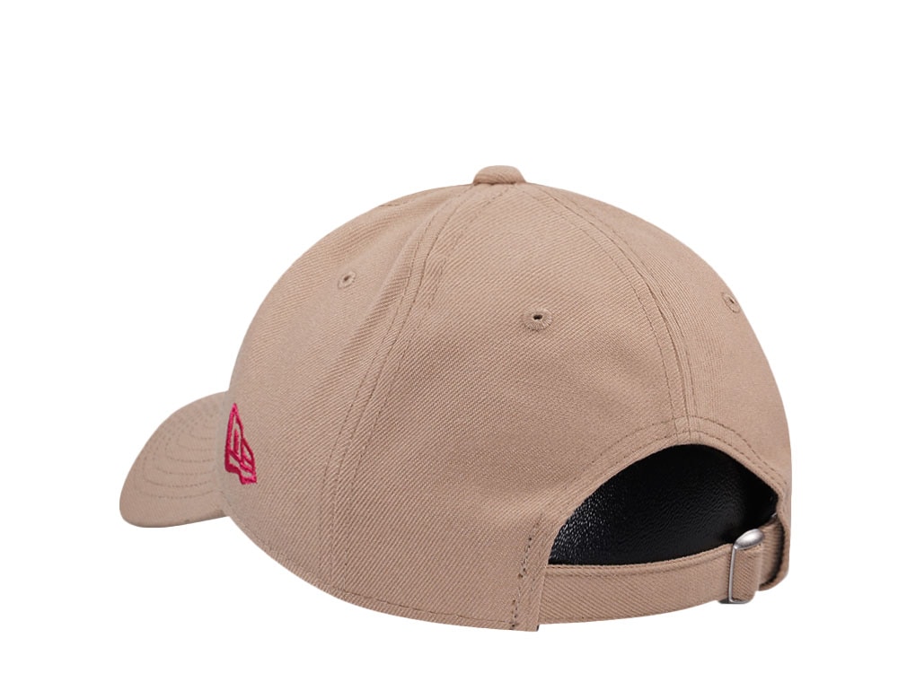 New Era New York Mets Camel Pink Womens 9Twenty Strapback Cap