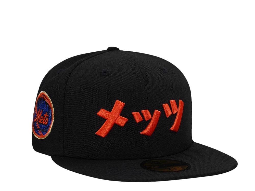 New Era New York Mets Kanji Black Amazin Edition 59Fifty Fitted Cap