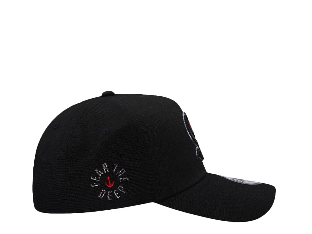 New Era Seattle Kraken Fear the Deep Metallic Black Prime Edition 9Forty A Frame Snapback Cap