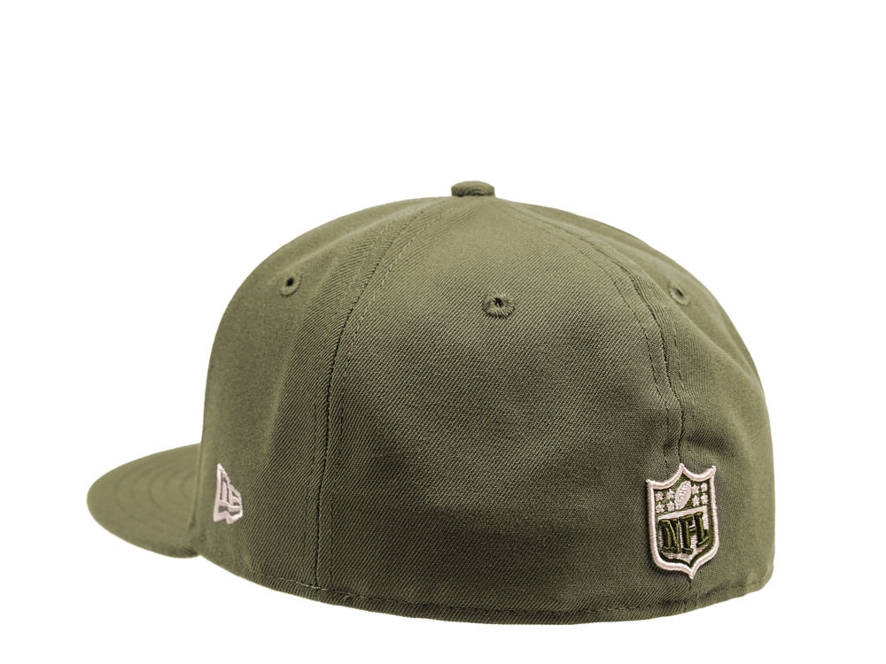 New Era Seattle Seahawks Army Green Edition 59Fifty Fitted Cap