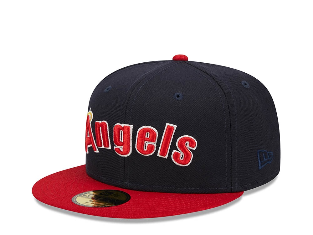 New Era California Angels Retro Script Two Tone Throwback Edition 59Fifty Fitted Cap