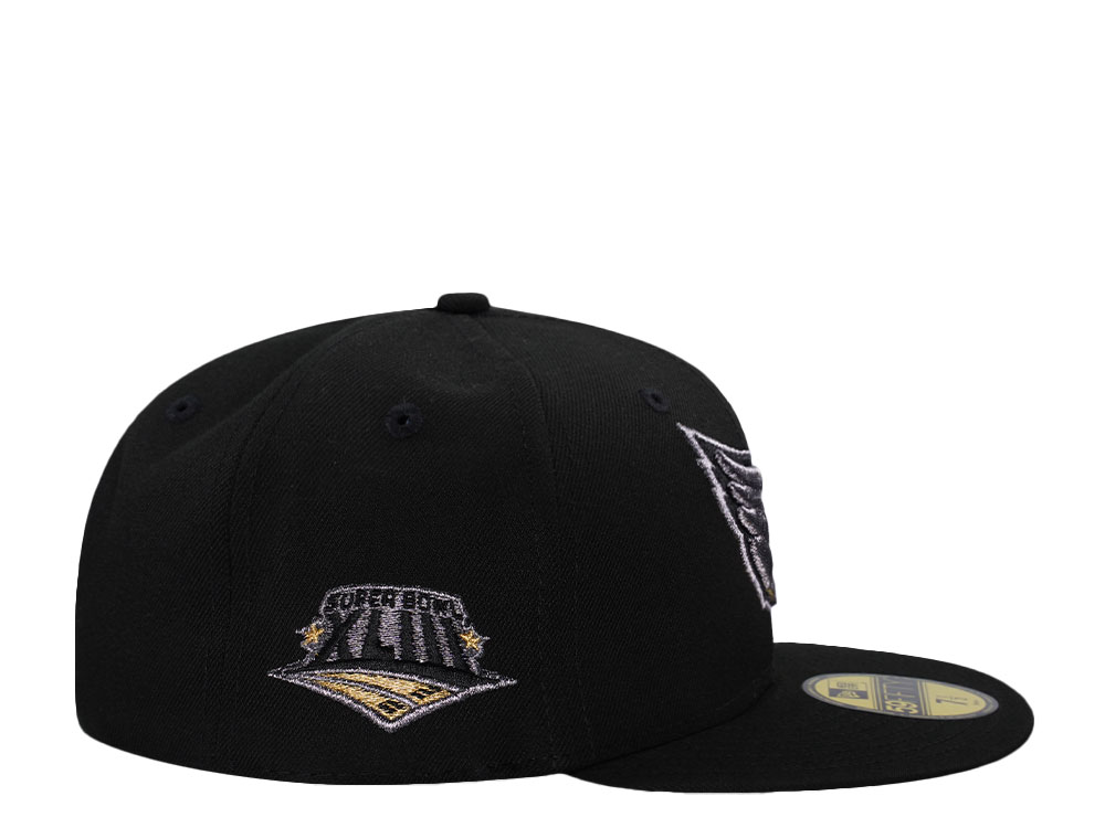 New Era Arizona Cardinals Super Bowl XLIII Metallic Black Prime Edition 59Fifty Fitted Cap