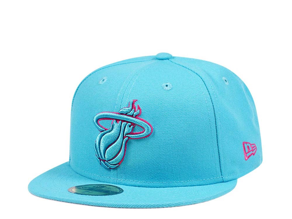 New Era Miami Heat Vice Blue Edition 59Fifty Fitted Cap