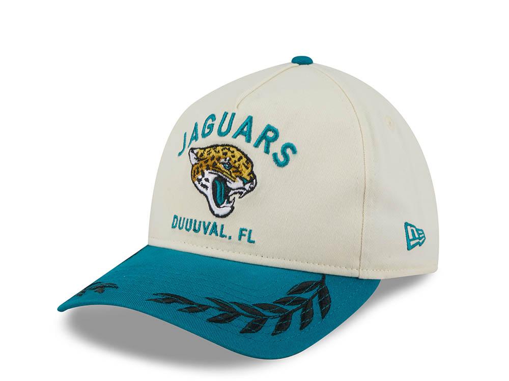 New Era Jacksonville Jaguars 2025 Draft Edition 9Twenty A Frame Strapback Cap