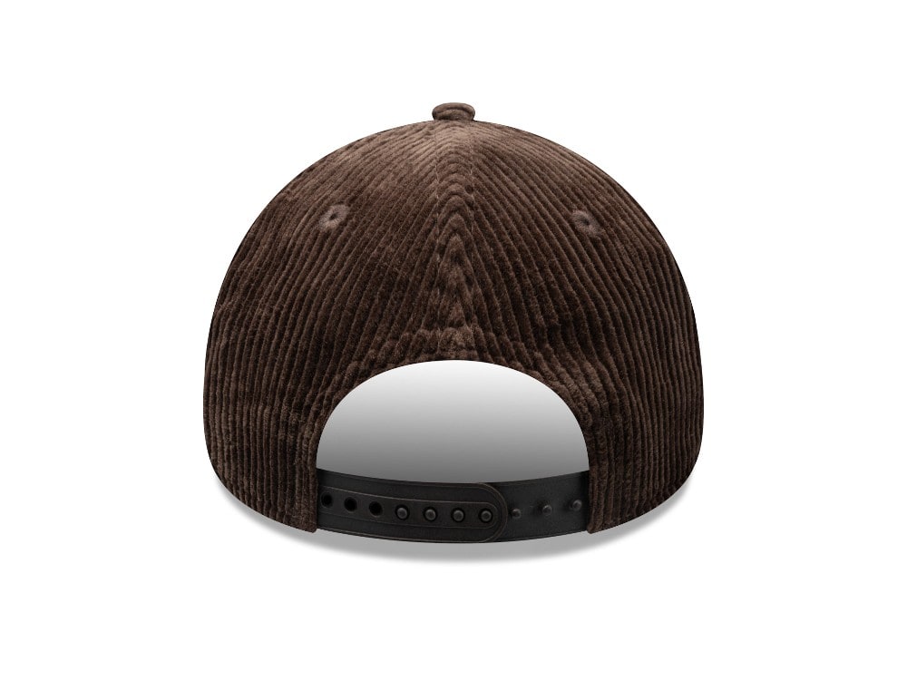 New Era Oval Patch Corduroy Brown 9Forty A Frame Snapback Cap